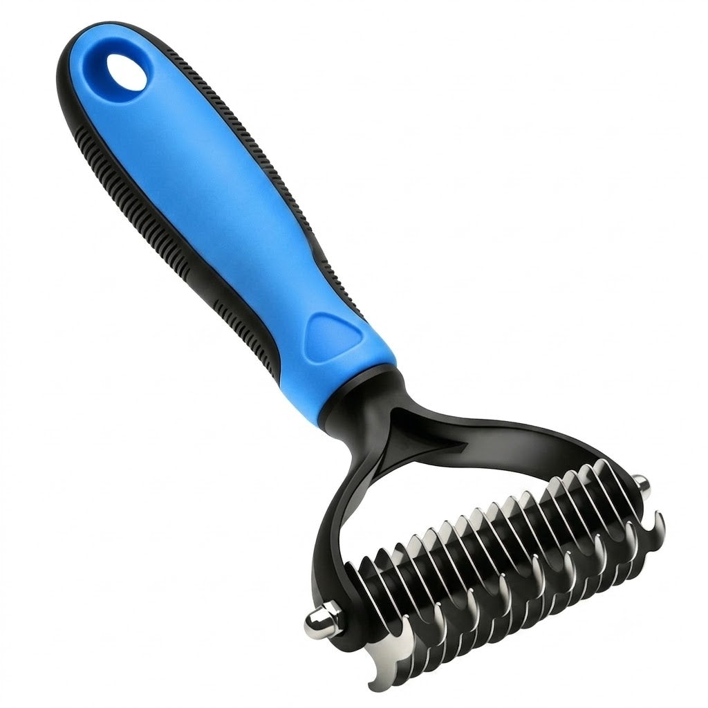 🐶Billhol®🐱 2-in-1 Professional Pet Dematting Comb✂ | Gentle Undercoat Rake & Shedding Brush for Dogs & Cats🐶🐱