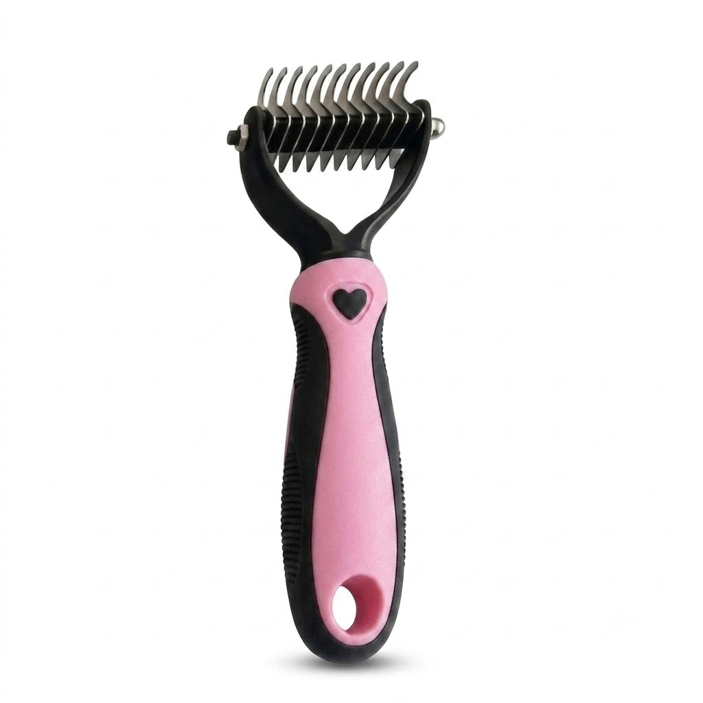 🐶Billhol®🐱 2-in-1 Professional Pet Dematting Comb✂ | Gentle Undercoat Rake & Shedding Brush for Dogs & Cats🐶🐱