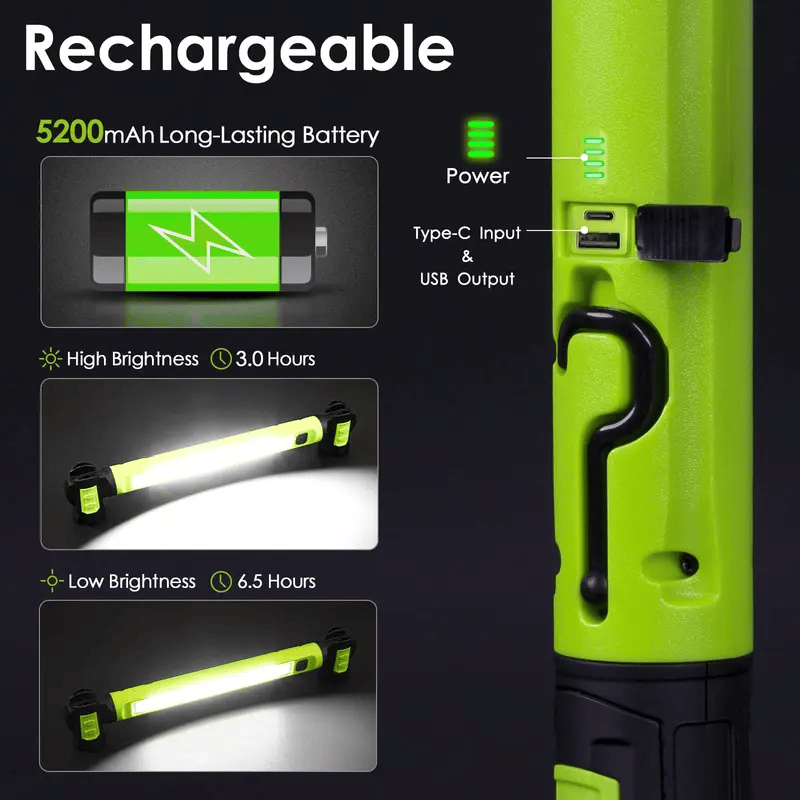 🔥REBYIPO® Hot Sale 49% off🌟🔦Multifunctional magnetic rechargeable work light💡