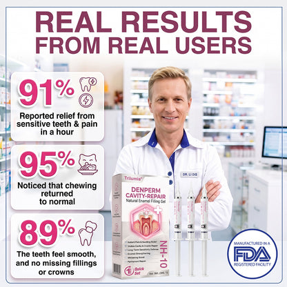 🇺🇸 Official Store | ✨ Trilumia® DenPerm🦷 Cavity-Repair Natural Enamel Filling Gel