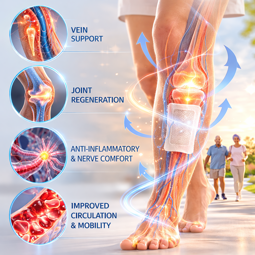 Healrize® 🗽4-in-1 Vein & Joint Nano Microneedle Advanced Therapy Patch🔥Instant Relief, Long-Term Results