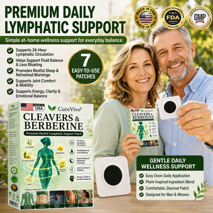 𝐌𝐚𝐝𝐞 𝐢𝐧 𝐔𝐒𝐀丨CureVivo® 💥Advanced Nano Lymphatic Detox & Slimming Patch | Natural Fluid Balance & Body Wellness Support