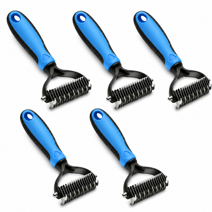 🐶Billhol®🐱 2-in-1 Professional Pet Dematting Comb✂ | Gentle Undercoat Rake & Shedding Brush for Dogs & Cats🐶🐱