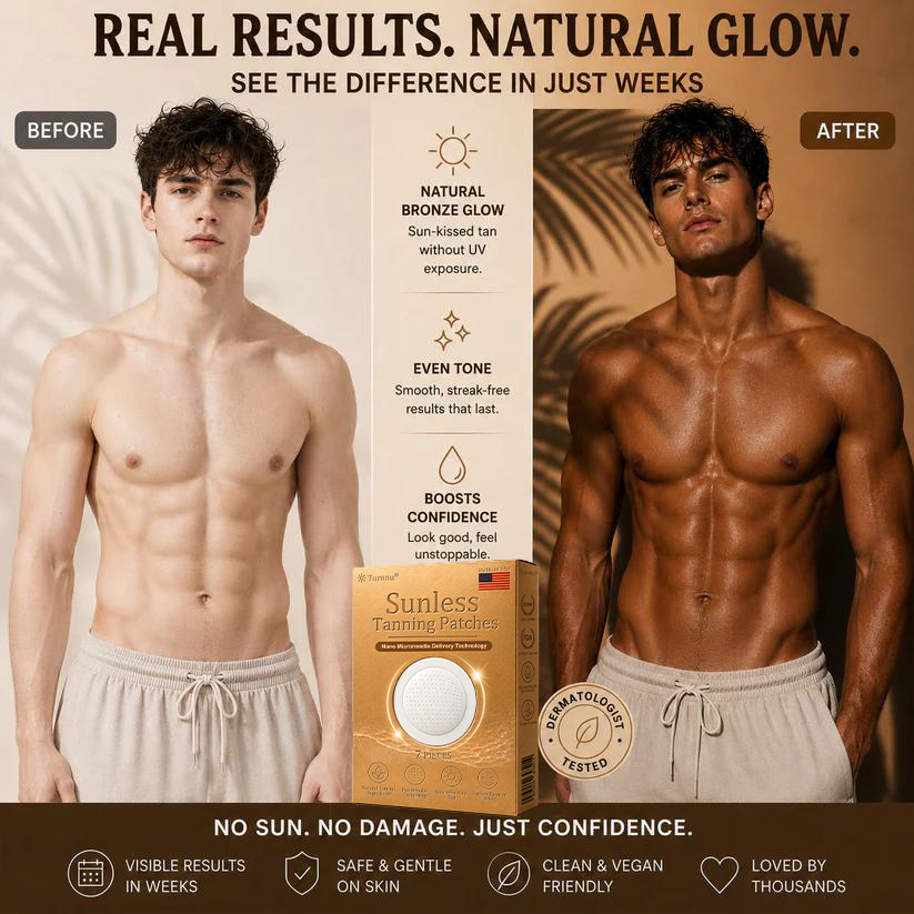 𝐎𝐟𝐟𝐢𝐜𝐢𝐚𝐥 𝐁𝐫𝐚𝐧𝐝 𝐒𝐭𝐨𝐫𝐞 |🗽Turonu® Sunless Transdermal Tanning Patch⭐ — Awaken Your Natural Bronze