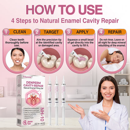 🇺🇸 Official Store | ✨ Trilumia® DenPerm🦷 Cavity-Repair Natural Enamel Filling Gel