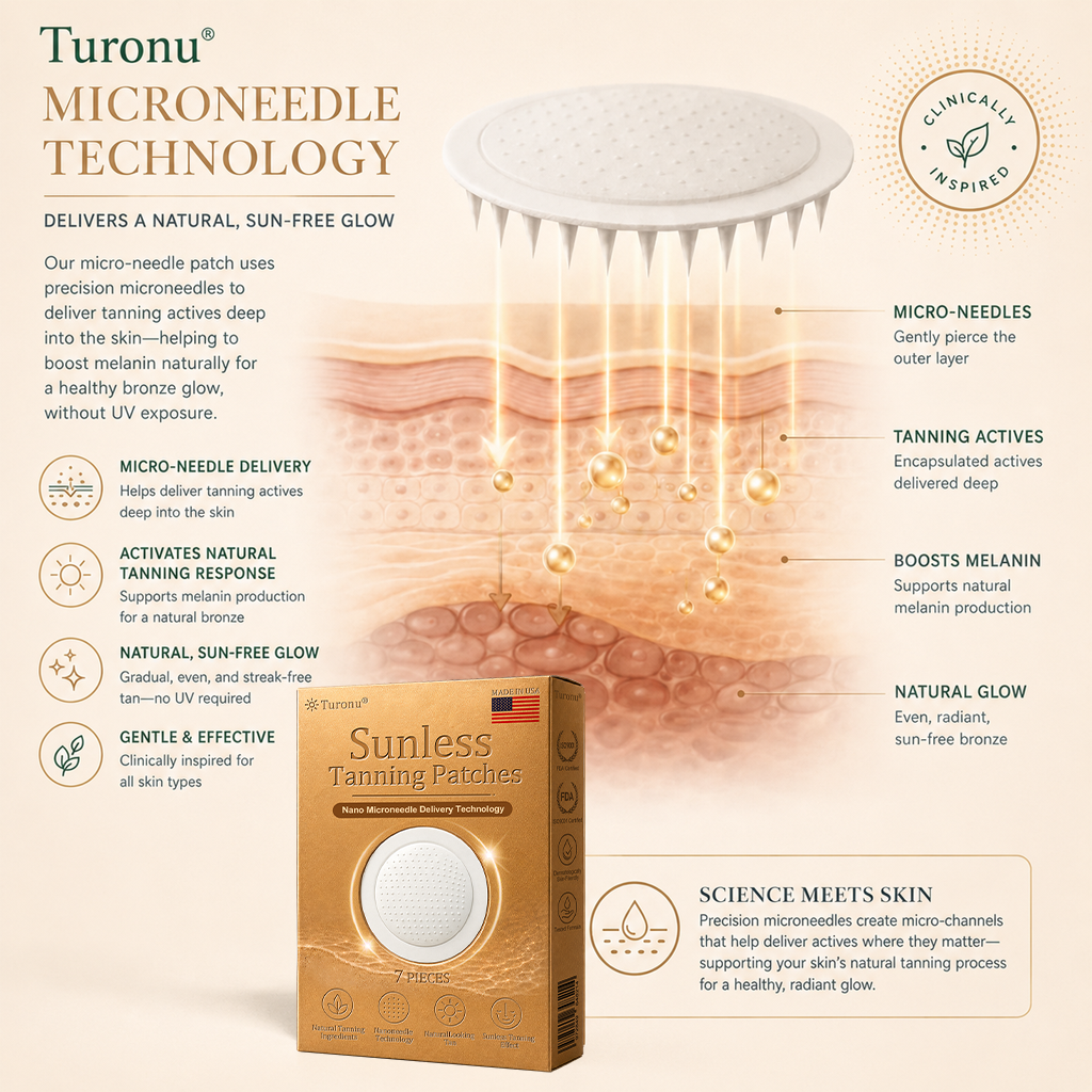 𝐎𝐟𝐟𝐢𝐜𝐢𝐚𝐥 𝐁𝐫𝐚𝐧𝐝 𝐒𝐭𝐨𝐫𝐞 |🗽Turonu® Sunless Transdermal Tanning Patch⭐ — Awaken Your Natural Bronze
