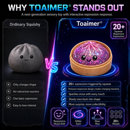 🔮 Toaimer® Magic Mood-Changing Dumpling Squishy 🥟✨ 20+ Funny Faces & Slow-Rising Stress Relief Toy